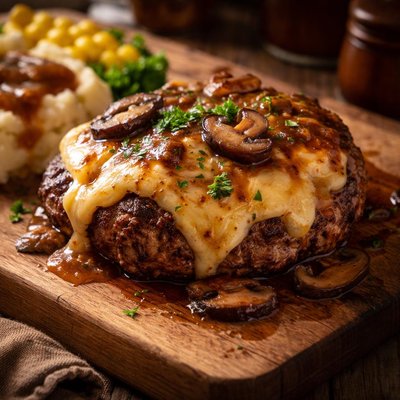 Image of Hamburger Steak with Cheese