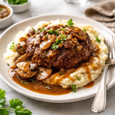 Image of Hamburger Steak with Gravy