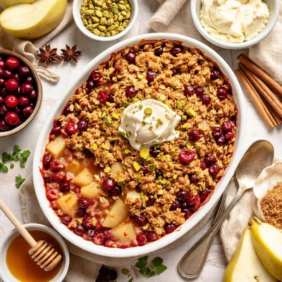 Image of Hamersley Restaurants Pear Cranberry Crumble