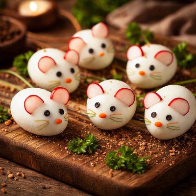 Image of Hard Boiled Egg Mice