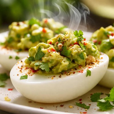 Image of Hard Boiled Egg Whites with Avocado