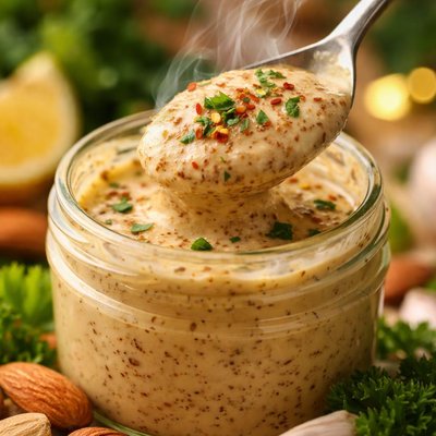 Image of Hare Krishna Almond Salad Dressing