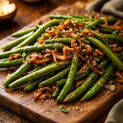 Image of Haricots Verts with Carmelized Shallots