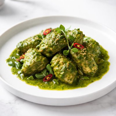 Image of Hariyali Chicken or Chicken in Green Sauce