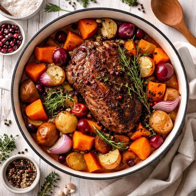 Image of Harvest Pot Roast with Sweet Potatoes
