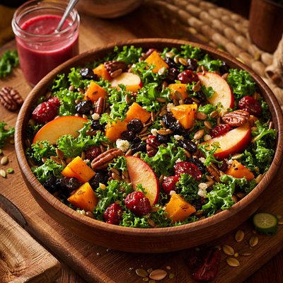 Image of Harvest Salad with Raspberry Vinaigrette
