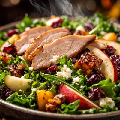 Image of Harvest Supper Salad with Smoked Turkey and Apples