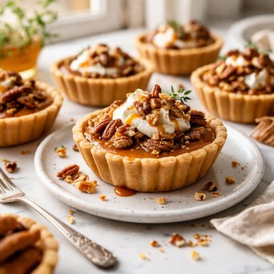 Image of Harvest Sweet Potato Pecan Pie Tarts