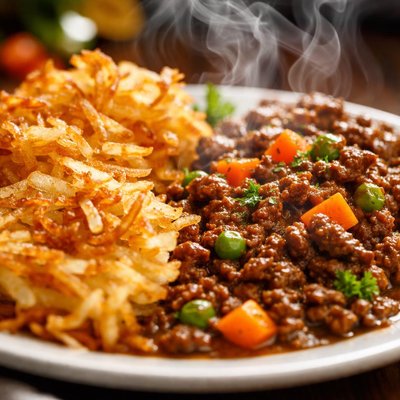 Image of Hash Brown and Mince Dinner