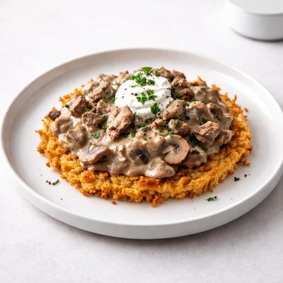 Image of Hash Browns Stroganoff Pie