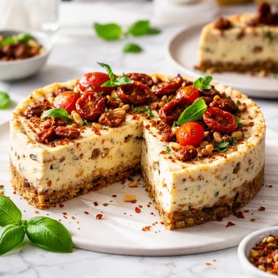 Image of Havarti and Sun Dried Tomato Cheesecake