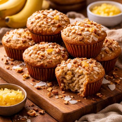 Image of Hawaiian Banana Muffins