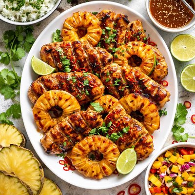 Image of Hawaiian Grilled Chicken and Pineapple