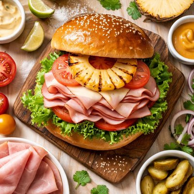 Image of Hawaiian Ham Sandwich