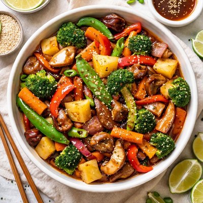 Image of Hawaiian Japanese Teriyaki Vegetables
