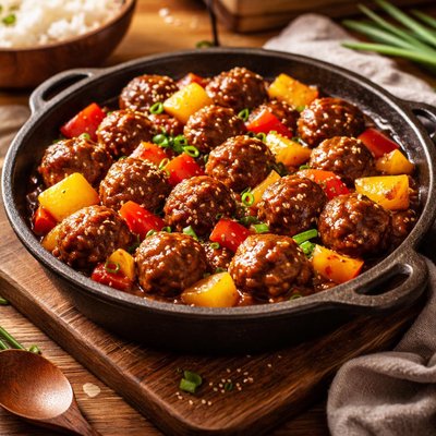 Image of Hawaiian Sweet and Sour Meatballs
