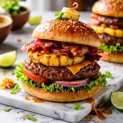 Image of Hawaiian Teriyaki Burgers