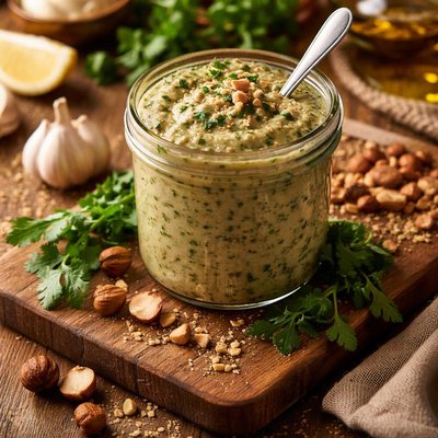 Image of Hazelnut Cilantro Pasta Sauce