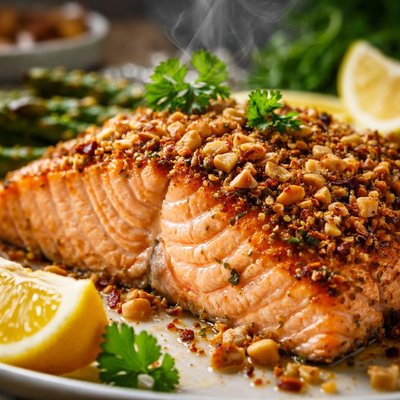 Image of Hazelnut Crusted Salmon
