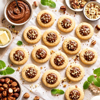 Image of Hazelnut Shortbread Buttons