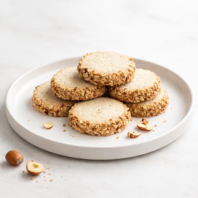 Image of Hazelnut Shortbread Cookies
