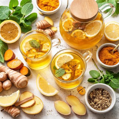 Image of Healing Ginger Detox Tea with Turmeric