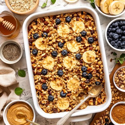 Image of Health Nut Banana Baked Oatmeal