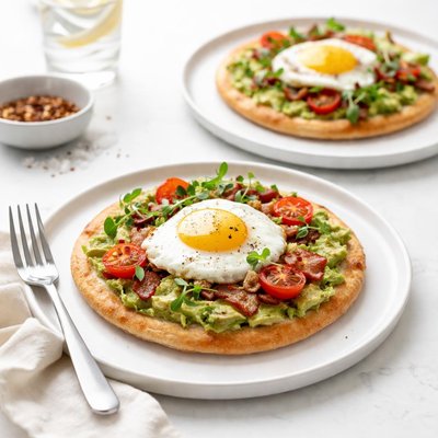 Image of Healthful Breakfast Pizzas
