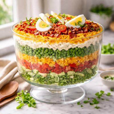 Image of Healthier 7 Layer Salad