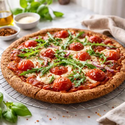 Image of Healthier Alternative Whole Wheat Pizza Crust