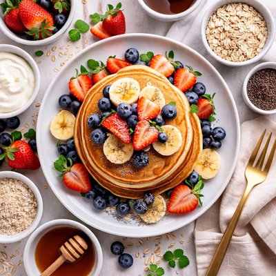 Image of Healthier Buttermilk Pancakes
