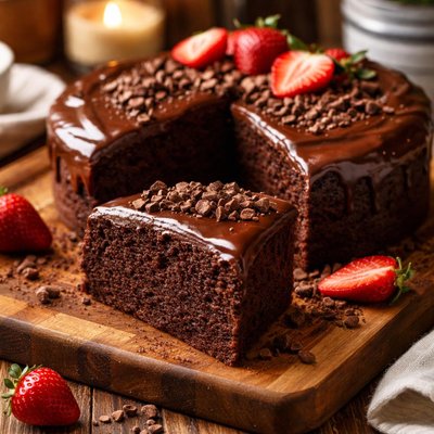 Image of Healthier Chocolate Cake