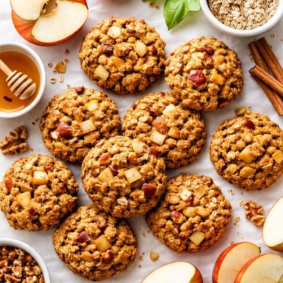 Image of Healthier Oatmeal Apple Cookies