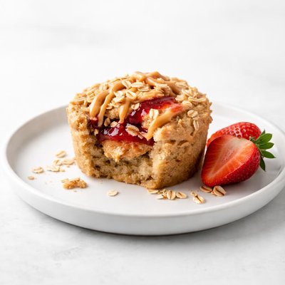 Image of Healthier Pb J 1 Minute Muffin