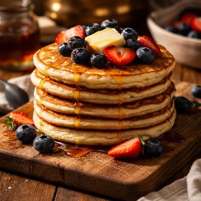 Image of Healthy Alternative Buttermilk Pancakes