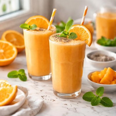 Image of Healthy and Delicious Orange Smoothie