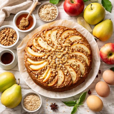 Image of Healthy Apple Pear Cake