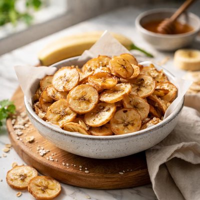 Image of Healthy Baked Banana Chips