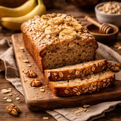 Image of Healthy Banana Oat Bread