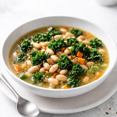 Image of Healthy Bean Soup with Kale