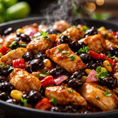 Image of Healthy Black Bean Chicken