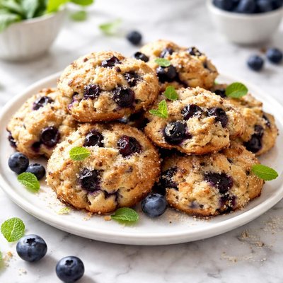 Image of Healthy Blueberry Rock Cakes