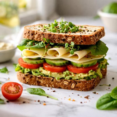 Image of Healthy Cheese Sandwich