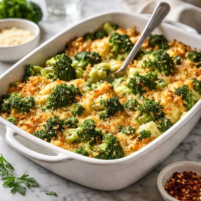 Image of Healthy Cheesy Broccoli Casserole