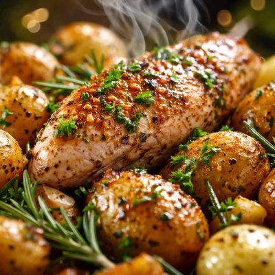 Image of Healthy Chicken and Potato