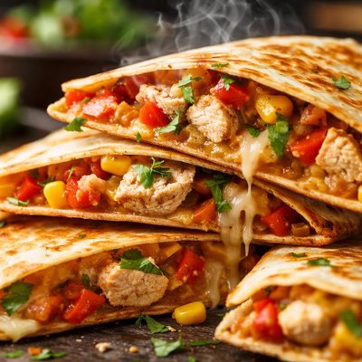 Image of Healthy Chicken Quesadillas