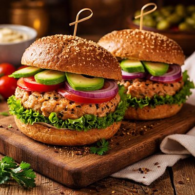 Image of Healthy Chicken Turkey Burgers