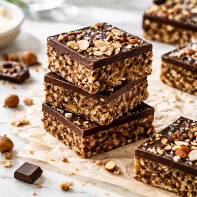 Image of Healthy Chocolate Nut Squares