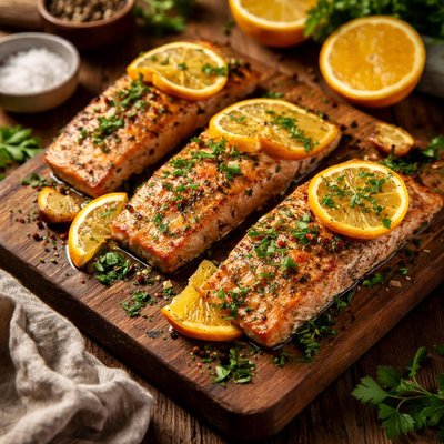 Image of Healthy Citrus Baked Salmon