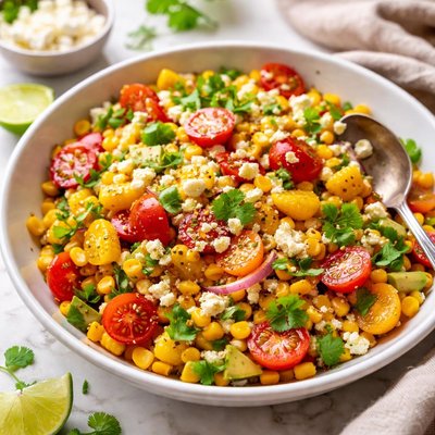 Image of Healthy Corn and Tomato Salad